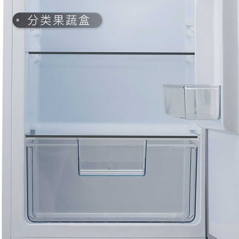 TCL 118升双门养鲜冰箱均匀制冷低音环保小冰箱小型双门电冰箱LED照明迷你小型租房节能冰箱BCD-118KA9高清大图