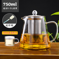 富光玻璃茶壶耐高温加厚单壶小花泡茶杯水壶过滤耐热家用茶具套装