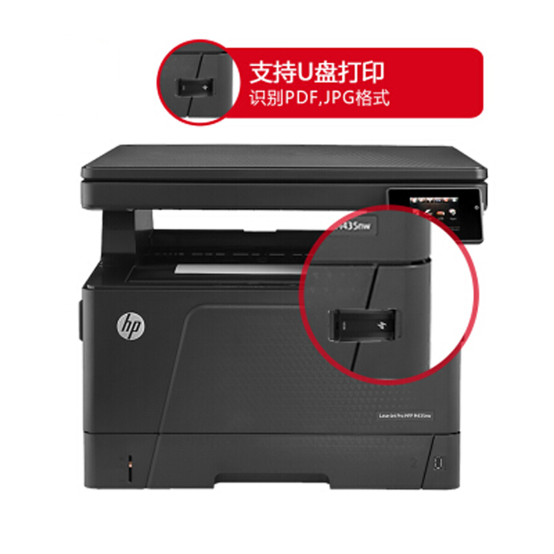 惠普 LaserJet Pro M435nw 多功能一体机--延保1个月高清大图