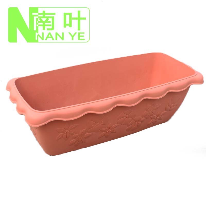 诚信 户外养花种菜塑料花盆 花边长方形阳台种菜盆 欧式庭院花盆