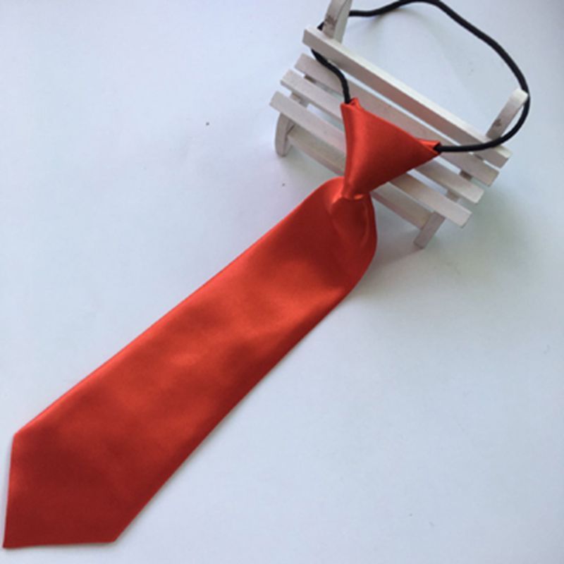 深蓝色领带儿童领带韩版男女童西装中大童小学生表演领带蝴蝶结配饰