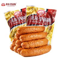 秋林·里道斯 正宗哈尔滨红肠东北特产风味中华老字号香肠 红肠500g*2袋 猪肉牛肉