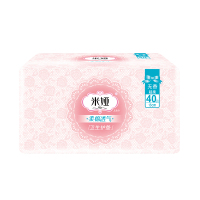 米娅 (Mia) 柔绵爽肤系列 绵柔表层 干爽内层 超薄无香护垫 150mm 40片 棉柔 无香