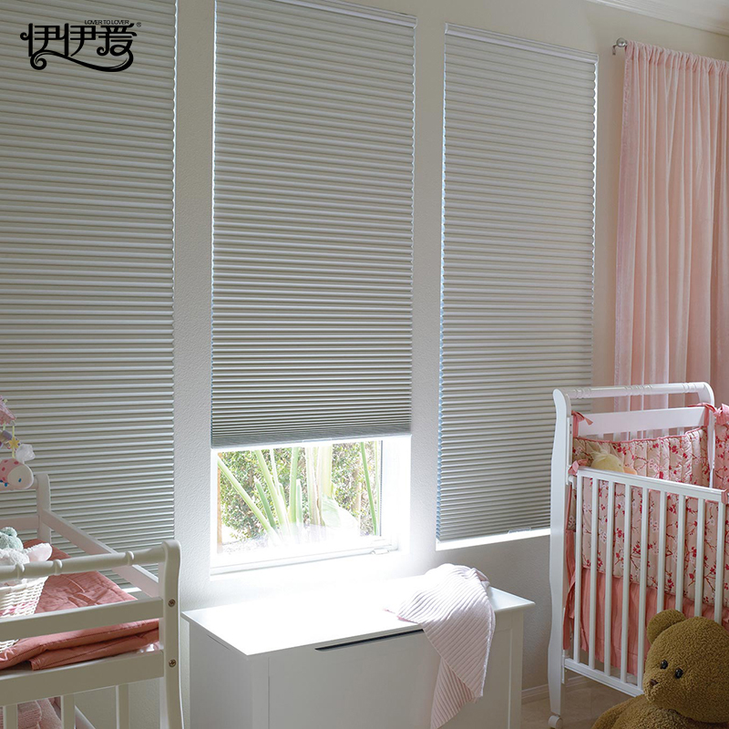 伊伊爱 健康科技蜂巢拉珠帘全遮光帘高清大图