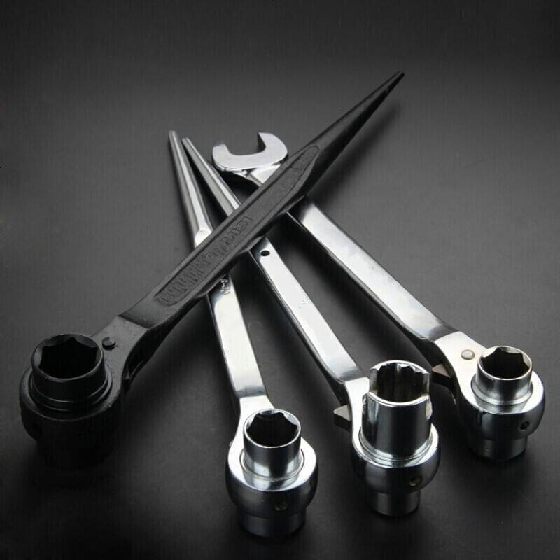 定做轮扳手快速扳手双向套筒快动自动板手14省力节能基刺轮工具1922mm