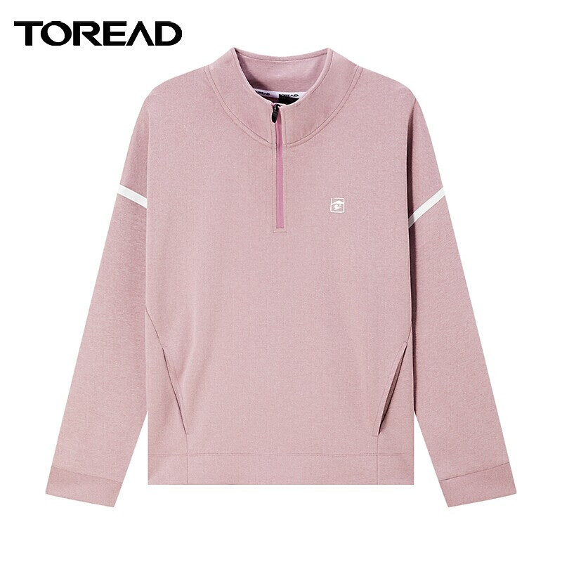 探路者训练外套女士挺括弹力透气长袖跑步外套 春夏季新品时尚宽松弹力舒适女士运动外套