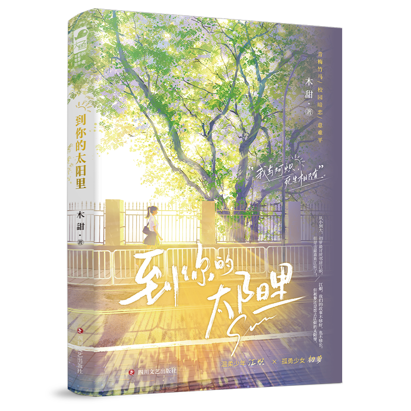 印特签版+专享 [正版]印特签版 到你的太阳里 木甜 青春文学青梅竹马校园初恋暗恋be意难平言情小说实体书籍 过秋天高清大图
