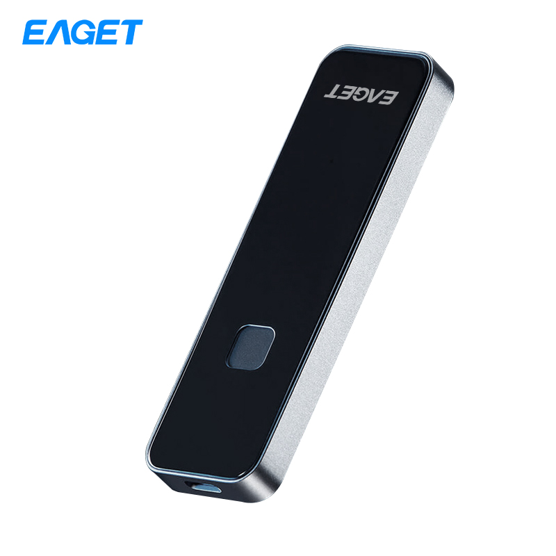 忆捷（Eaget)移动固态硬盘（PSSD）FM2 Type-c USB 3.2指纹识别 SM4国密算法 1TB高清大图