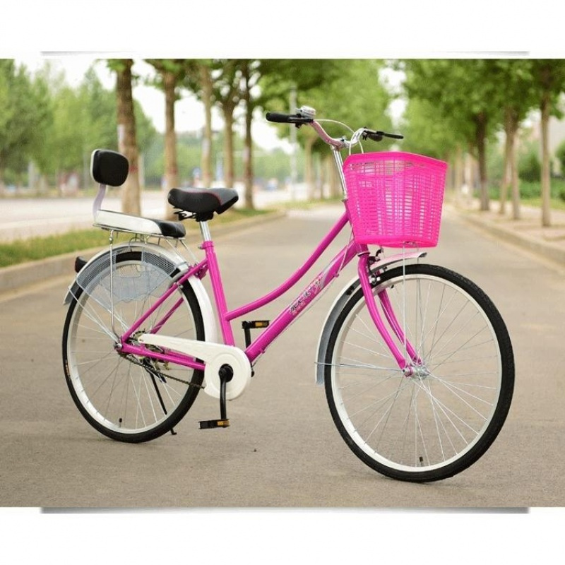 自行车男女式24寸26寸女士公主轻便休闲成人复古城市学生脚踏车