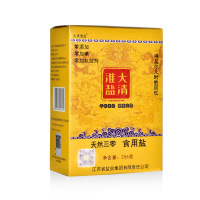大清淮盐天然三零食用盐256gx24袋整箱装 无碘盐未加碘不含碘家用不含抗结剂