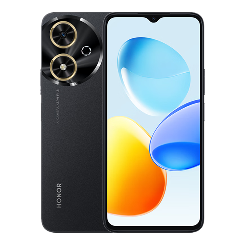 荣耀 畅玩50m 幻夜黑 8GB+256GB 天玑6100+ 5G芯 5200mAh大电量 90HZ刷新率 智能手机高清大图