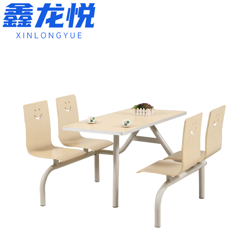 鑫龙悦连体餐桌白架张高清大图