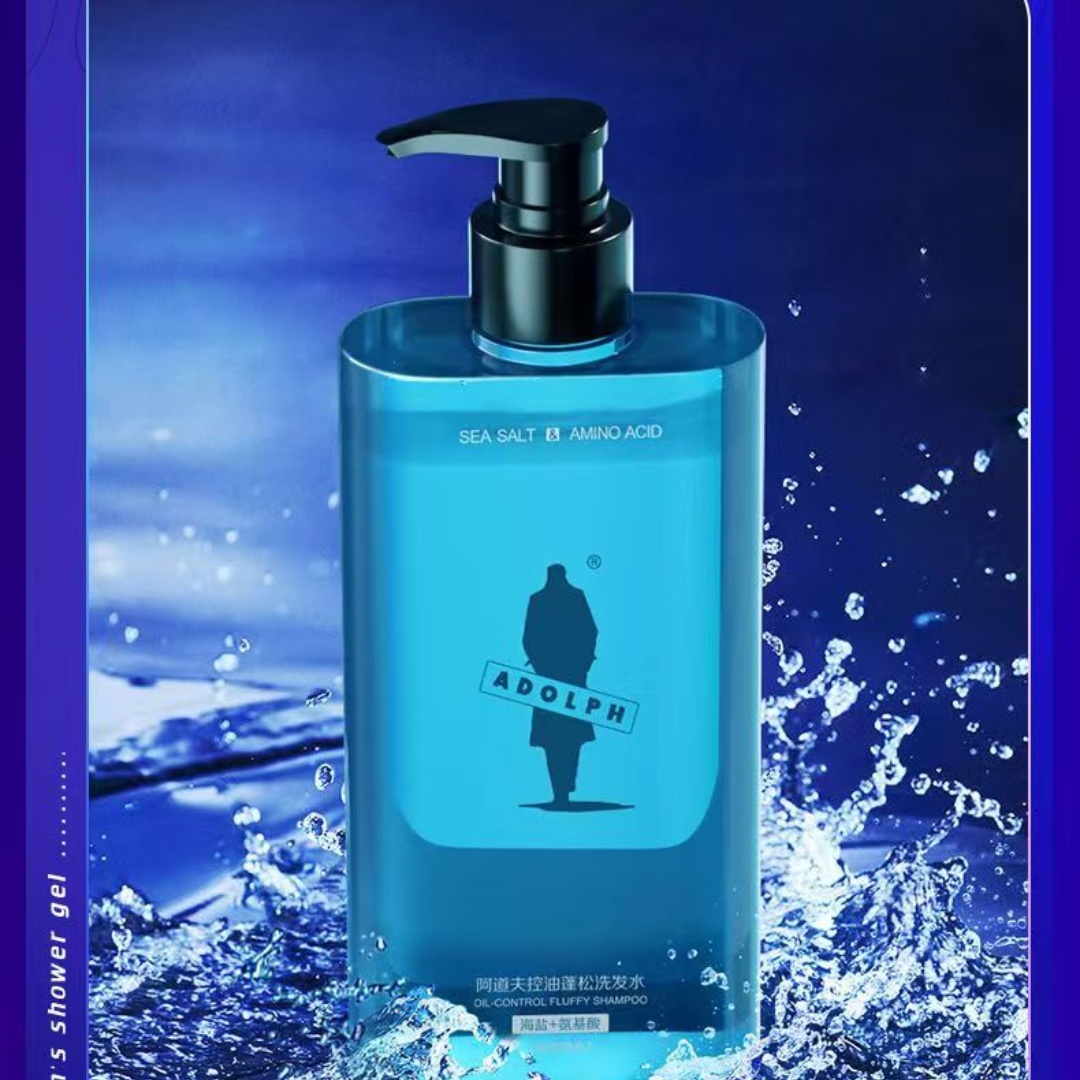 阿道夫男士海盐氨基酸洗发水控油蓬松380ml高清大图