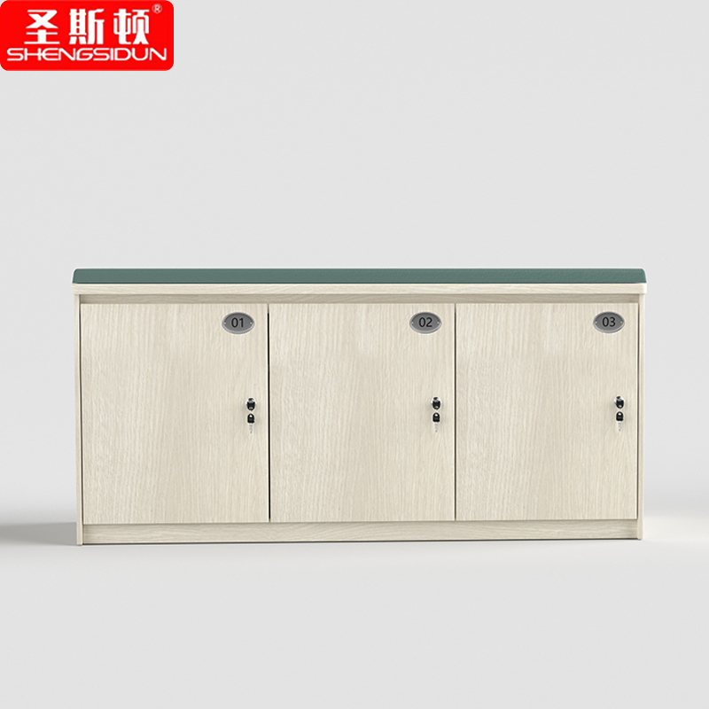 圣斯顿 S-SF10040-3D 1000*400*450mm 牛皮软包换鞋凳储物柜 单位:组 雪松色+墨绿色