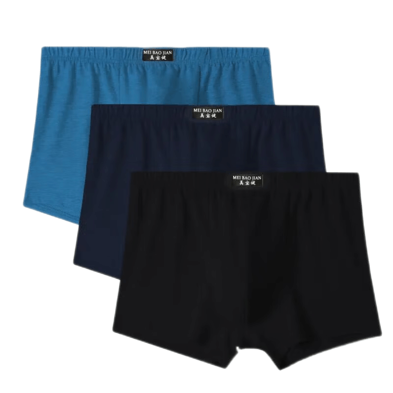 男士内裤平角中腰透气吸汗四角棉质宽松大码爸爸裤衩威珺图片