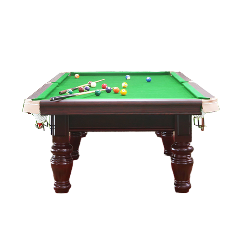革康 GK-JSQC8503 台球桌9尺桌球台美式中式黑八台球厅 经典圆腿款 中配高清大图