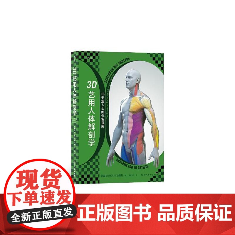 3D艺用人体解剖学 3DTotal四川美术出版社高清大图