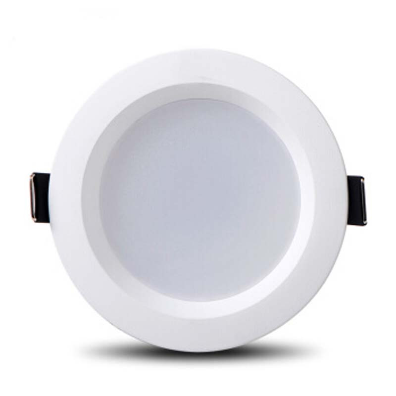 捷能新源 N0324-0373 LED嵌入式筒灯3.5W 3000K 8-8.5开孔天花灯 象牙白色