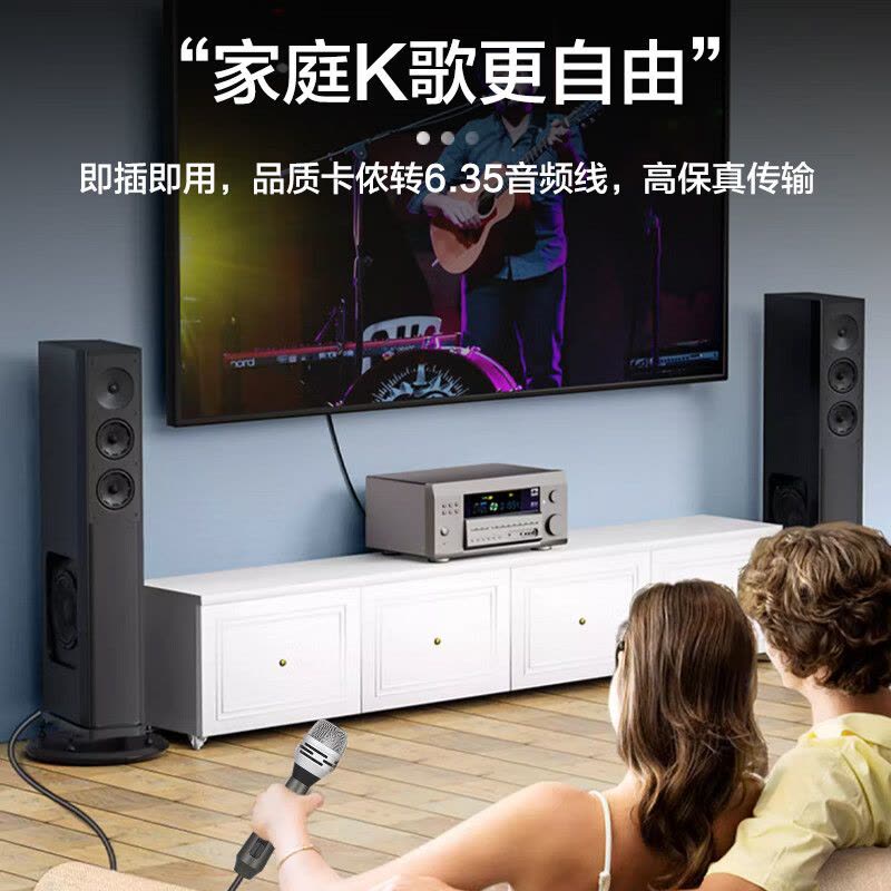 惠度(HuiDu)F14专业有线话筒会议演讲动圈麦家庭KTV卡拉OK演唱户外音响会议主持演讲麦克风图片