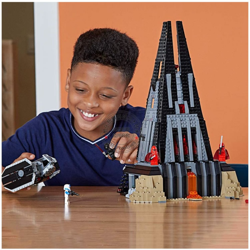 星球大战黑武士碉堡飞船人仔兼容乐高男孩拼装积木玩具模型75251视频