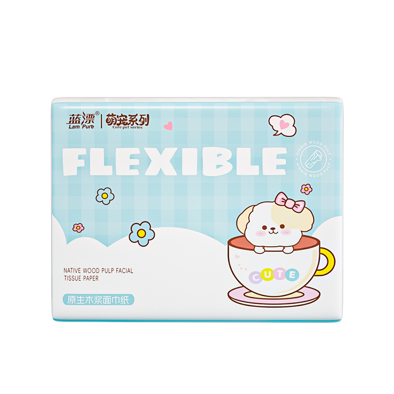 蓝漂(Lampure) 便携式白色抽纸5层*20抽*24包LP-60117(单位:箱)