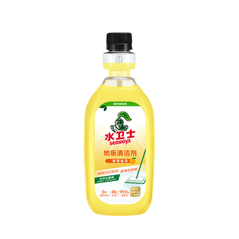 水卫士 多功能清洁剂 油污净洗洁精消毒液地板清洁剂洗衣机清洁剂 香橙地板清洁剂 1瓶高清大图
