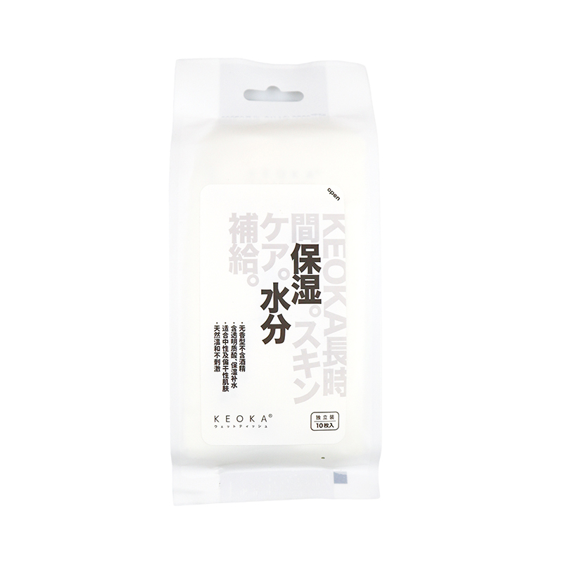 KEOKA/ 柯尤卡10片*10包单片包装保湿补水湿纸巾002A(单位：箱)（BY）