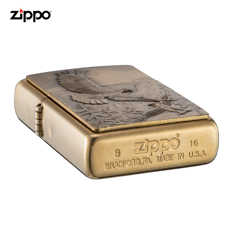 zippo芝宝打火机原装ZIPPO之宝煤油打火机高山鹰20854-043099
