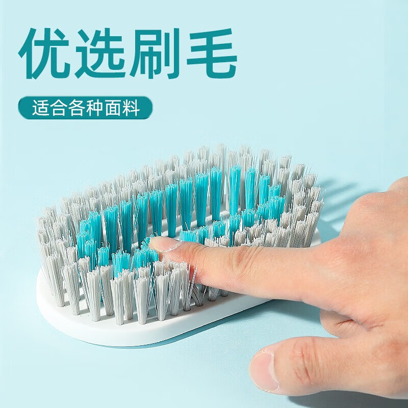 茶花(CHAHUA) 鞋刷软毛洗衣刷2件套家用洗鞋刷子专用清洁硬毛刷鞋子长柄板刷*高清大图