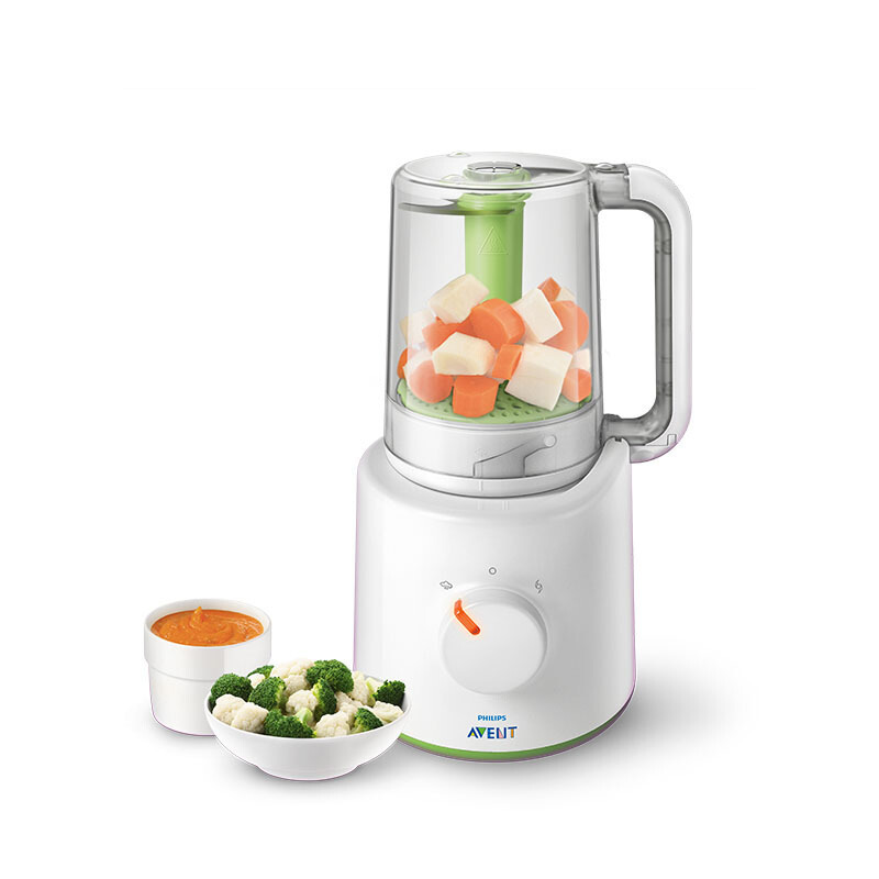 飞利浦 新安怡 AVENT 食品蒸制搅拌一体机 PP材质 母婴幼儿童辅食机SCF870/20 土耳其原装进口
