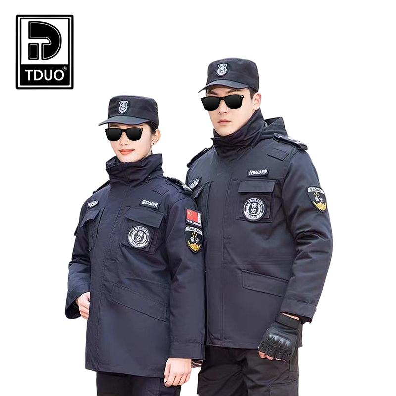TDUO秋冬保安工作服套装 YY33 套高清大图