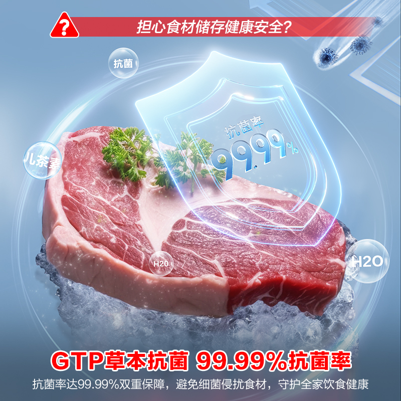 容声(Ronshen)300升家用商用卧式大冷冻柜冷藏冷冻转换大容量 一级能效 (珍珠白)BD/BC-300ZMSM高清大图