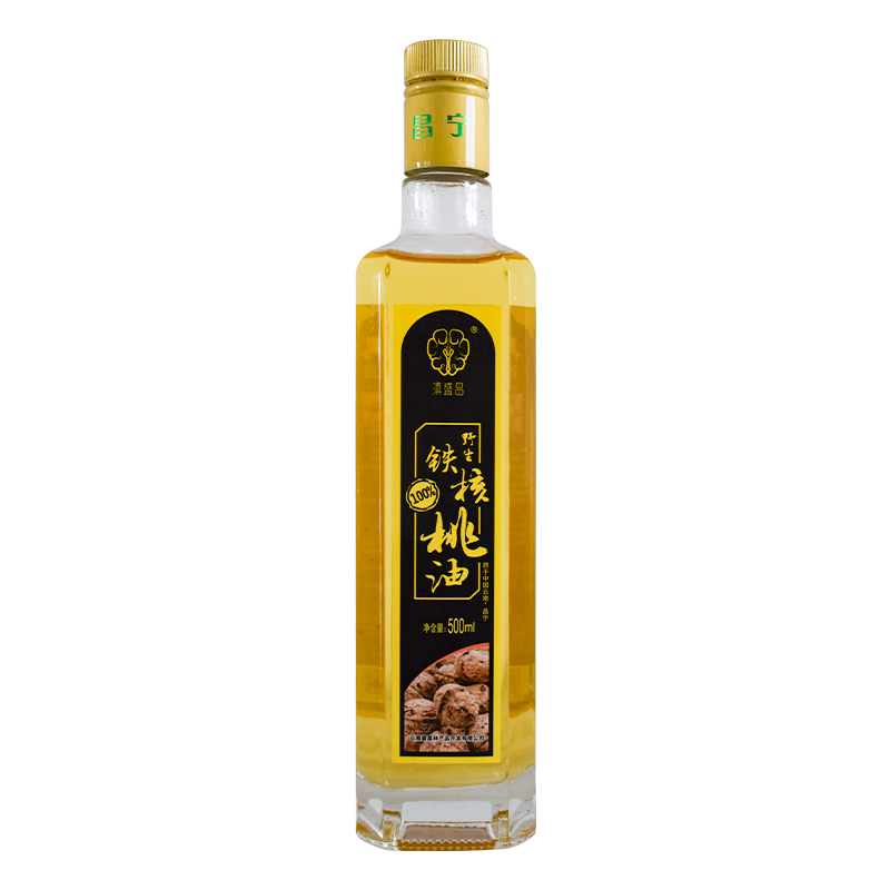 滇盛昌 玻璃瓶核桃油-黑金标500ml/瓶HC