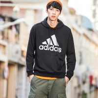 adidas男服卫衣2019新款连帽套头衫休闲针织运动服DQ1461
