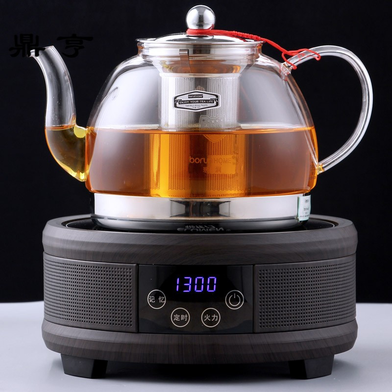 鼎亨玻润玻璃茶壶煮茶器黑茶电陶茶炉家用煮水泡花茶壶过滤烧水壶