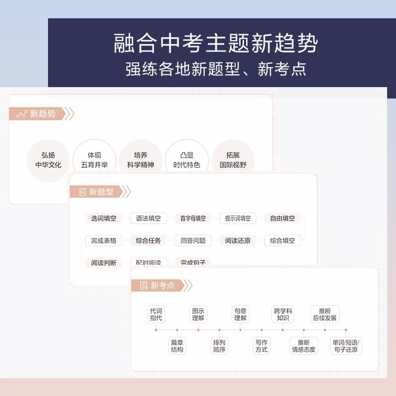 中考完形填空与阅读理解 初中通用 [正版]新版星火英语巅峰训练中考英语完形填空与阅读理解9九年级初三英语完型阅读初中英语