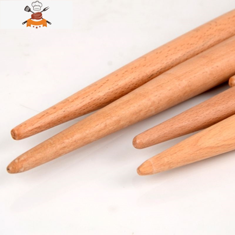 饺子皮专用榉木两头尖饺子皮专用擀面厨房包饺子擀面杖