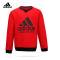 阿迪达斯儿童adidas kids男大童加绒保暖儿童运动套头卫衣DH4052