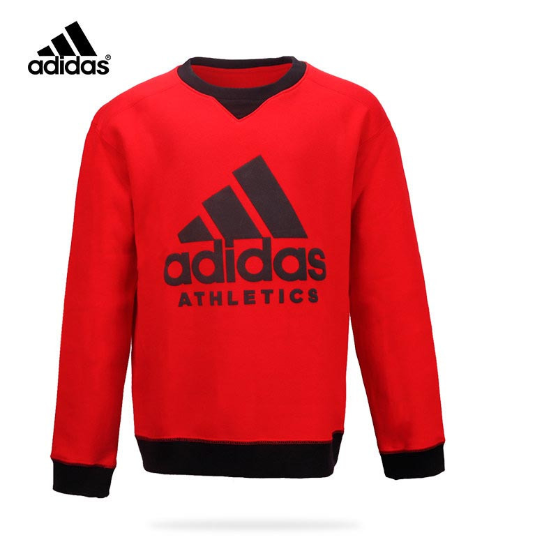 阿迪达斯儿童adidas kids男大童加绒保暖儿童运动套头卫衣DH4052