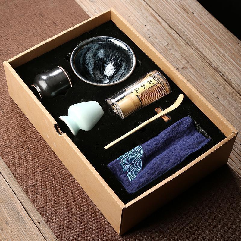 家柏饰(CORATED)日式抹茶工具百本立建窑刷子竹制宋代点茶茶碗茶道高清大图
