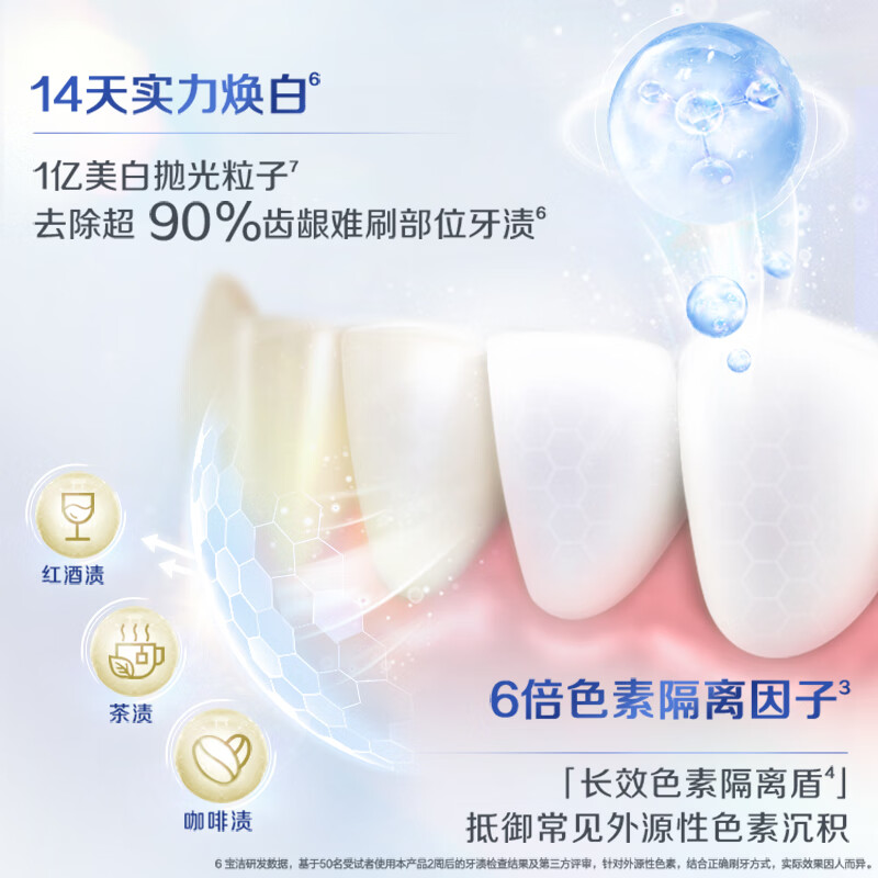 佳洁士锁白致尚技术牙膏清柚白茶高清大图