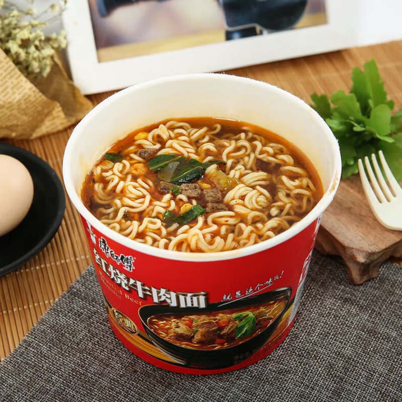 方便面 康师傅红烧牛肉面 桶装109g高清大图