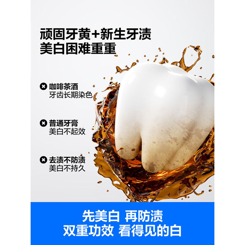参半 牙膏 星宇璨白 清新铃兰味 130g*3高清大图