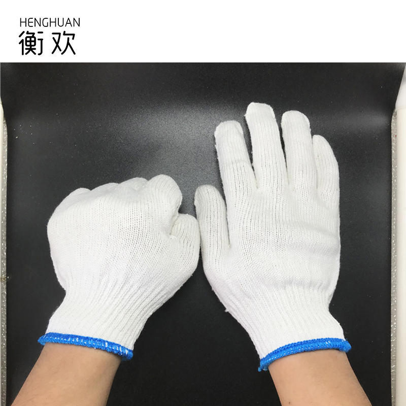 衡欢(HENGHUAN)劳保棉线手套加厚防护耐磨防滑手套RZ-ST06双（1双装）高清大图