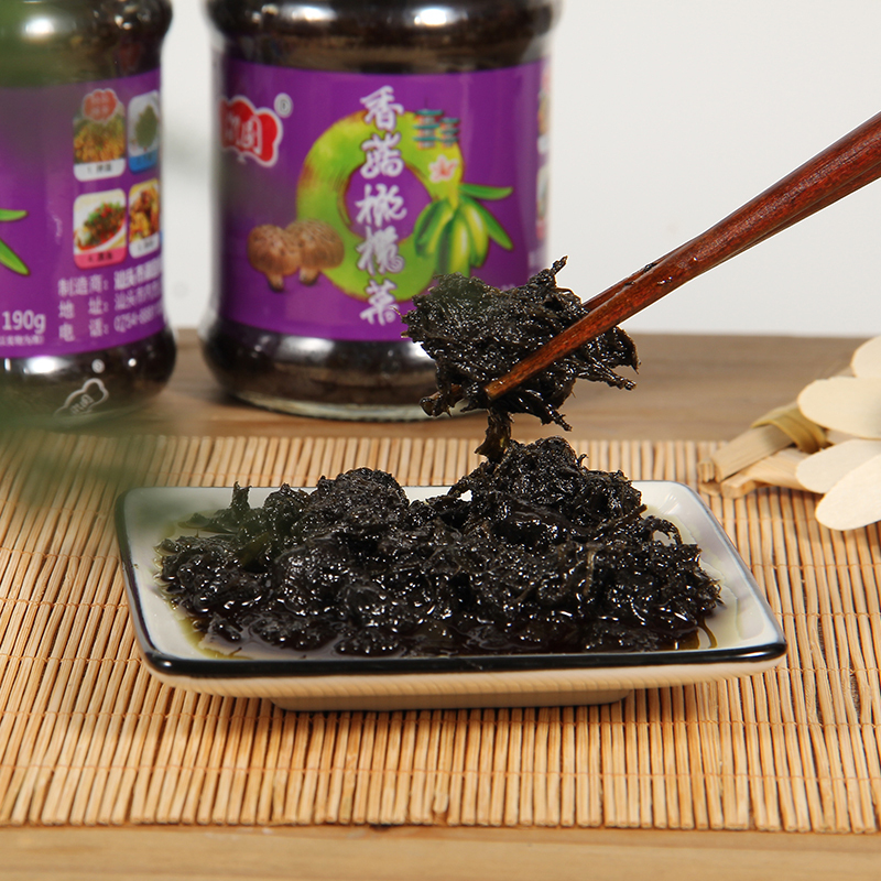 潮园190g香菇橄榄菜 下饭菜咸菜榨菜泡菜腌制菜炒豆角拌面泡面好搭档