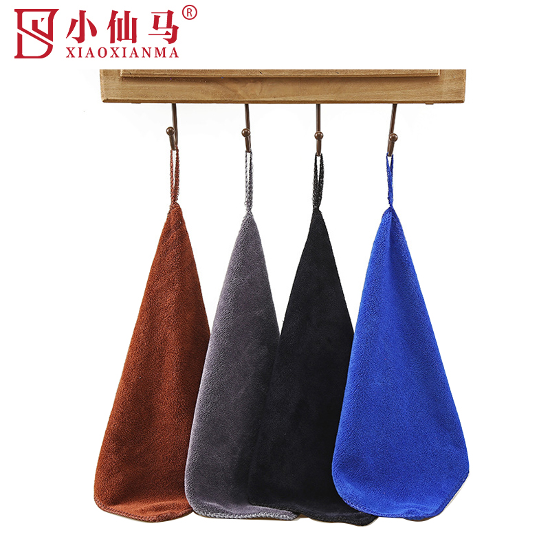 小仙马 清洁毛巾 洗车毛巾 30*30cm带挂钩 条高清大图
