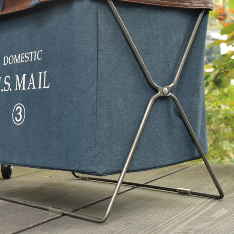 森美人北欧书报架收纳筐杂志架落地客厅报刊架报纸架收纳架折叠床头书架高清大图