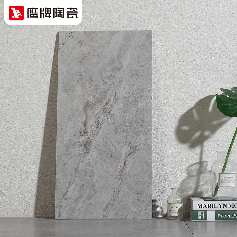 鹰牌瓷砖 全抛釉瓷砖 厨房卫生间墙砖 400*800 防滑中板卡地亚灰