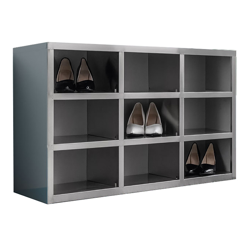 景福达不锈钢鞋柜单面9格个高清大图