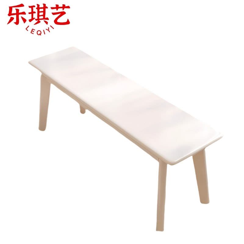 乐琪艺 长条凳 白色 120*30*45cm 张图片